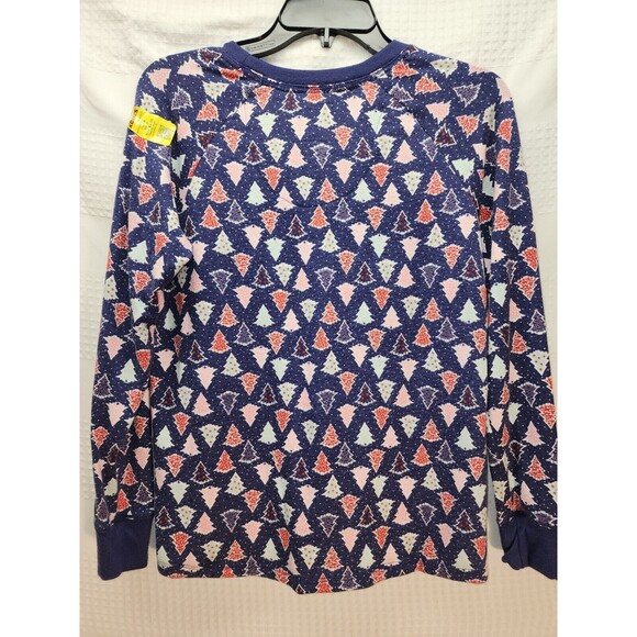 Cuddl Duds Pajama Top Womens Size XS Christmas Trees Super Soft - Picture 4 of 5
